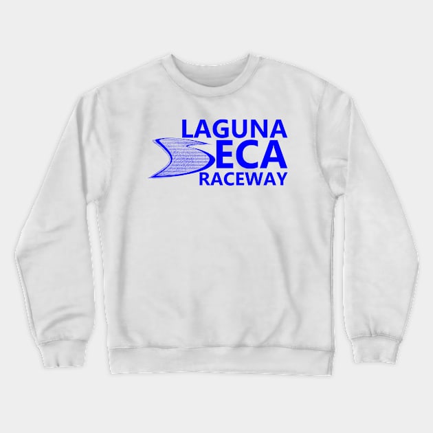 Laguna Seca Raceway Corkscrew Crewneck Sweatshirt by SteamboatJoe